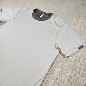 Bamboo Charcoal Shirt Men Large Akwa USA Made Mesh Stretch Quick Dry UPF
